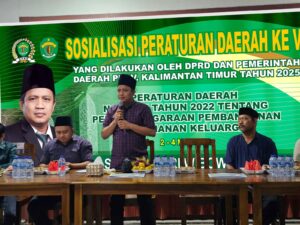 Selamat Ari Wibowo Gelar Sosialisasi Perda Ketahanan Keluarga di Kutai Kartanegara
