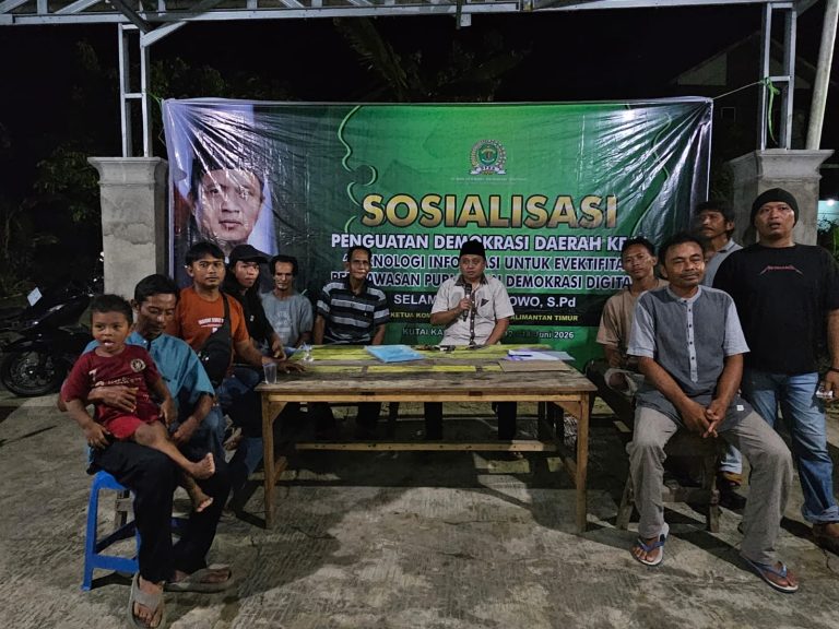 kegiatan Penguatan Demokrasi Daerah (PDD) Ke-5 yang digelar Anggota DPRD Kalimantan Timur, Selamat Ari Wibowo, di Desa Gunung Sari, Kecamatan Tabang, Kabupaten Kutai Kartanegara, Sabtu (13/6/2026).